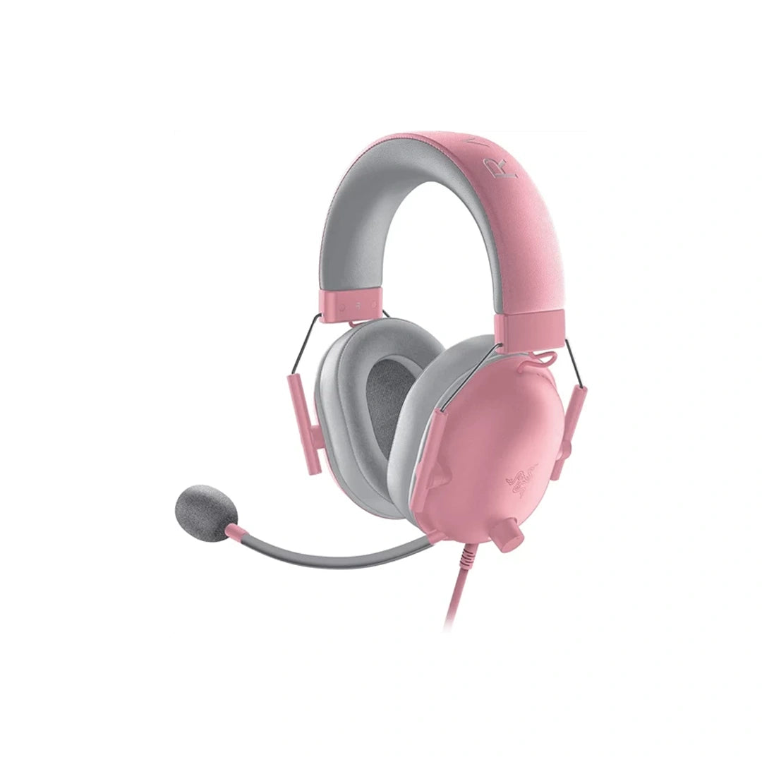 Razer BlackShark V2 X - Wired Gaming Headset - Quartz Pink in Qatar Razer BlackShark V2 X - Wired Gaming Headset - Quartz Pink in Qatar